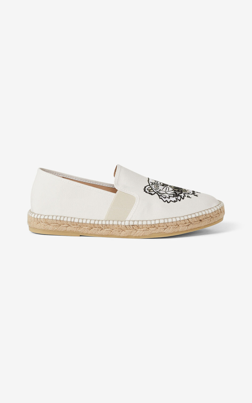 Kenzo Tiger elasticated Espadrile Muške - Bijele - Hrvatska OHKLYZ817